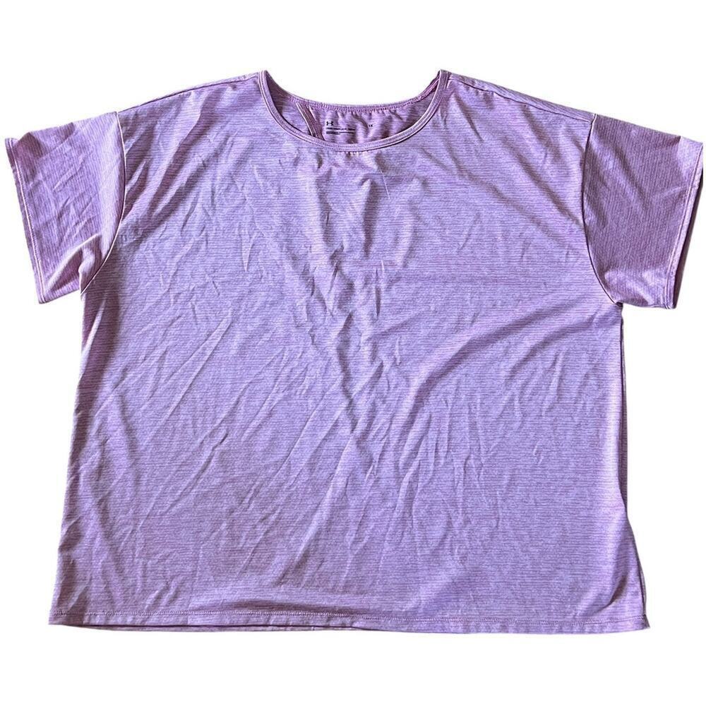 Under Armour Loose pink T-shirt with opening in back, women's size 1X